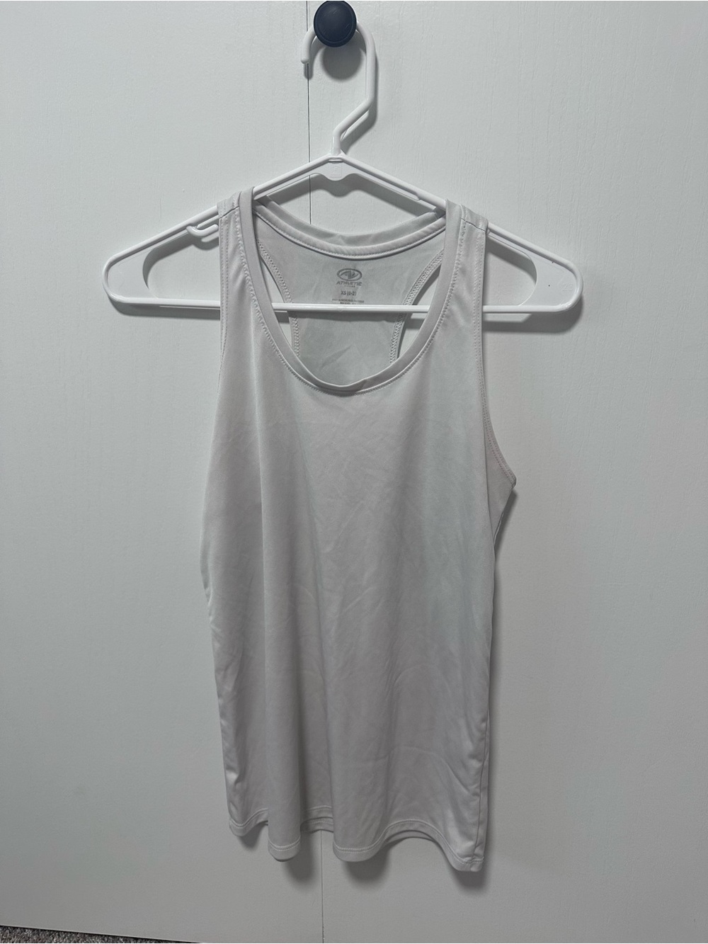 White Women's Athletic Tank Top